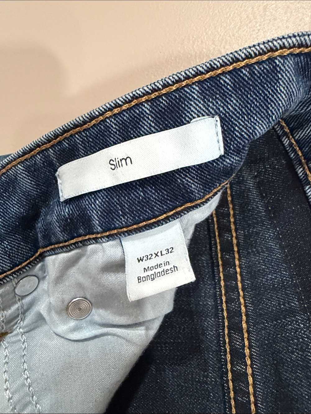 Calvin Klein Men’s Slim Straight Blue Denim Jeans 32x32 - Picture 2 of 3